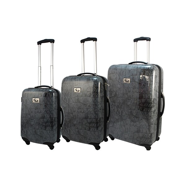 crocodile luggage set