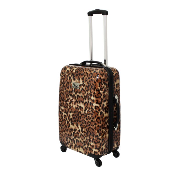 leopard hard case luggage