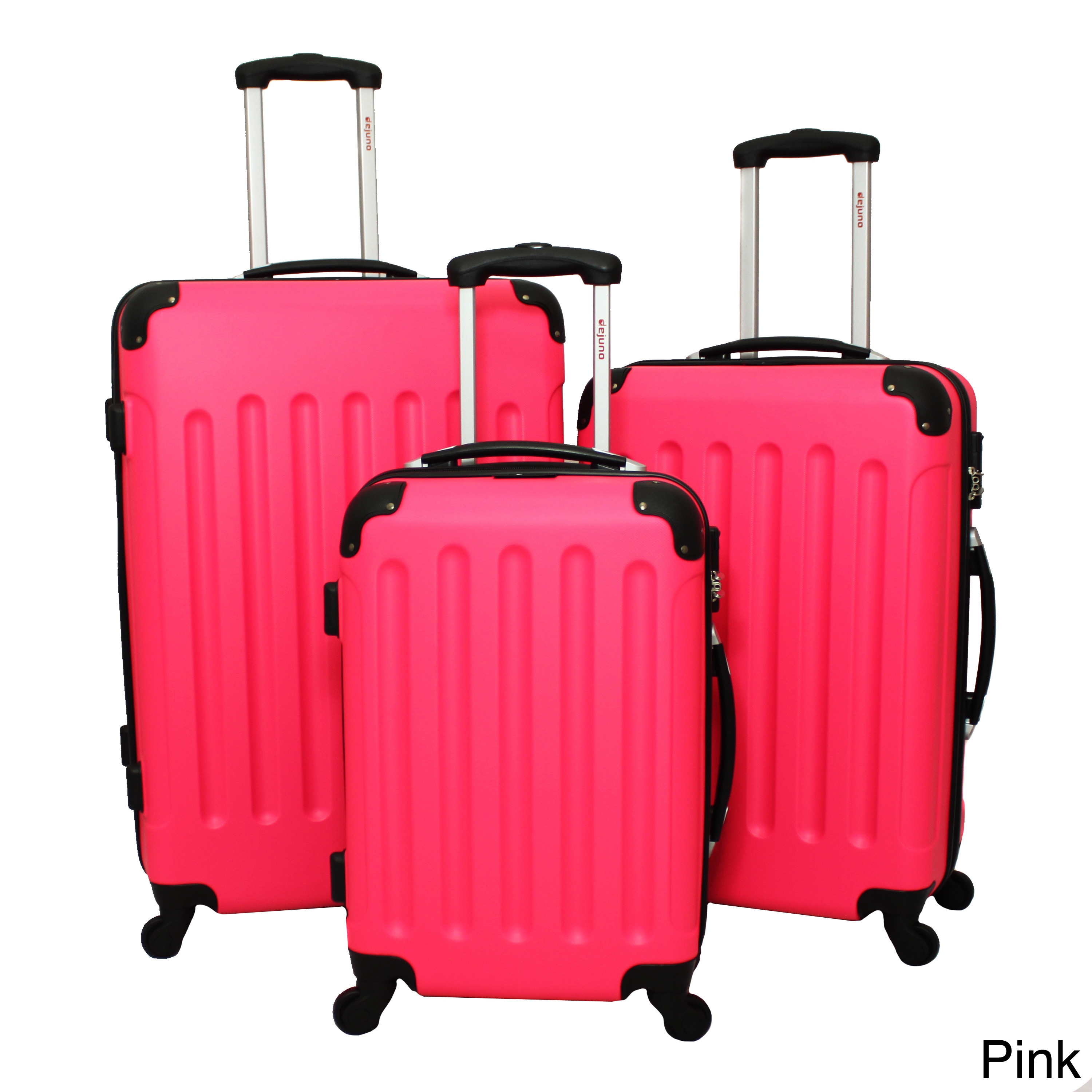 Dejuno Journey 3 piece Hardside Spinner Luggage Set