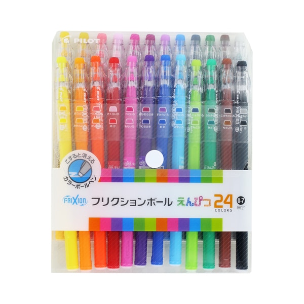 Pilot FriXion Erasable Gel Ink Pens, Assorted Colors (Pack of 24