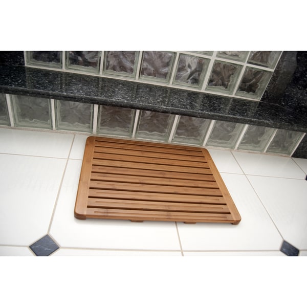 natural bath mat