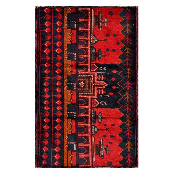 Handmade Balouchi Wool Rug (Afghanistan) - 2'9 x 4'6