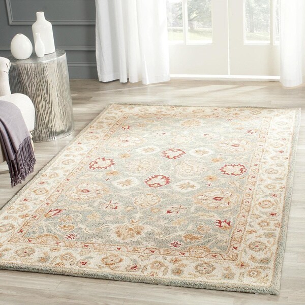 Shop Safavieh Antiquity Grey Blue/ Beige Rug 11' x 15' On Sale