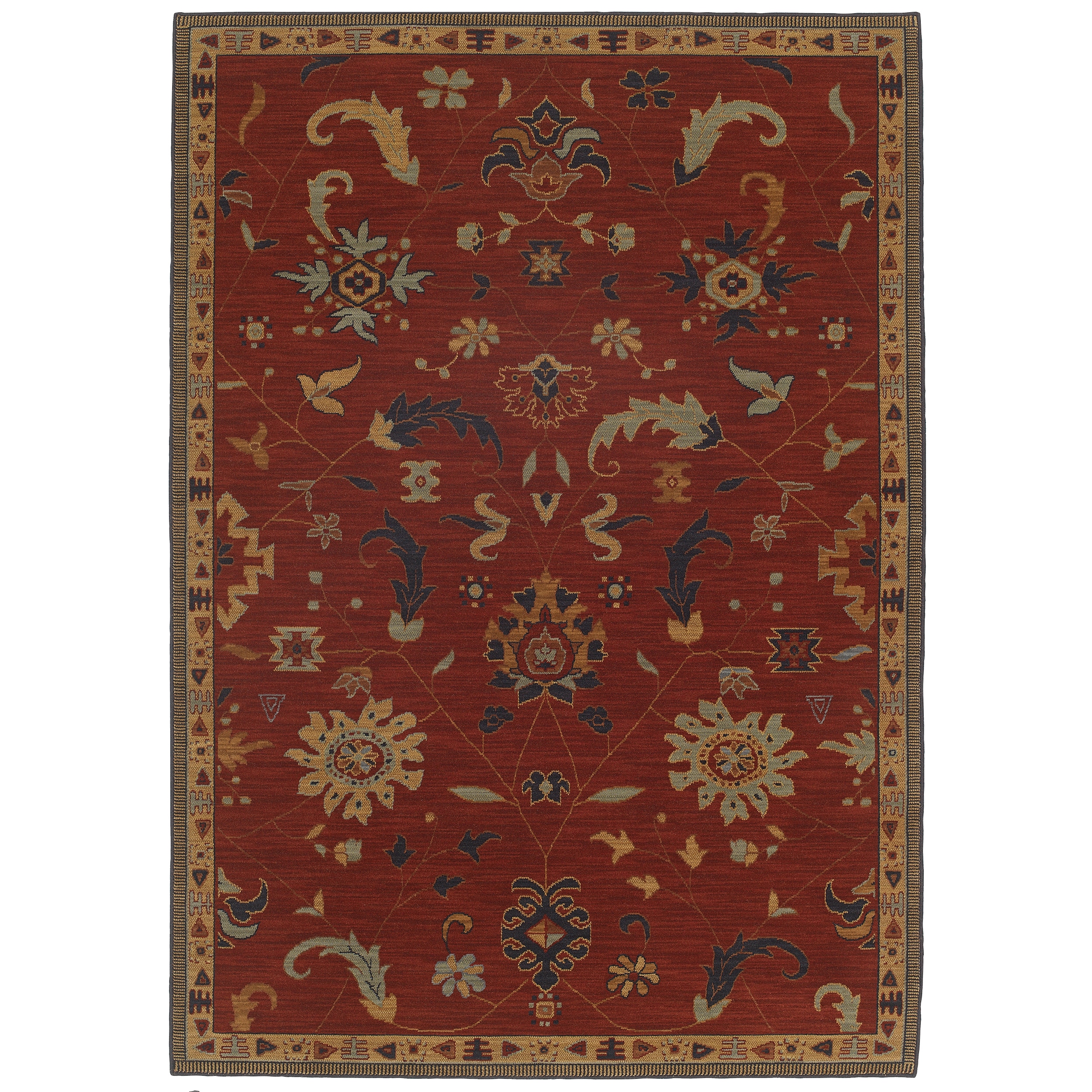 Woven Karastan English Manor Preston Red Wool Rug (29 X 5)