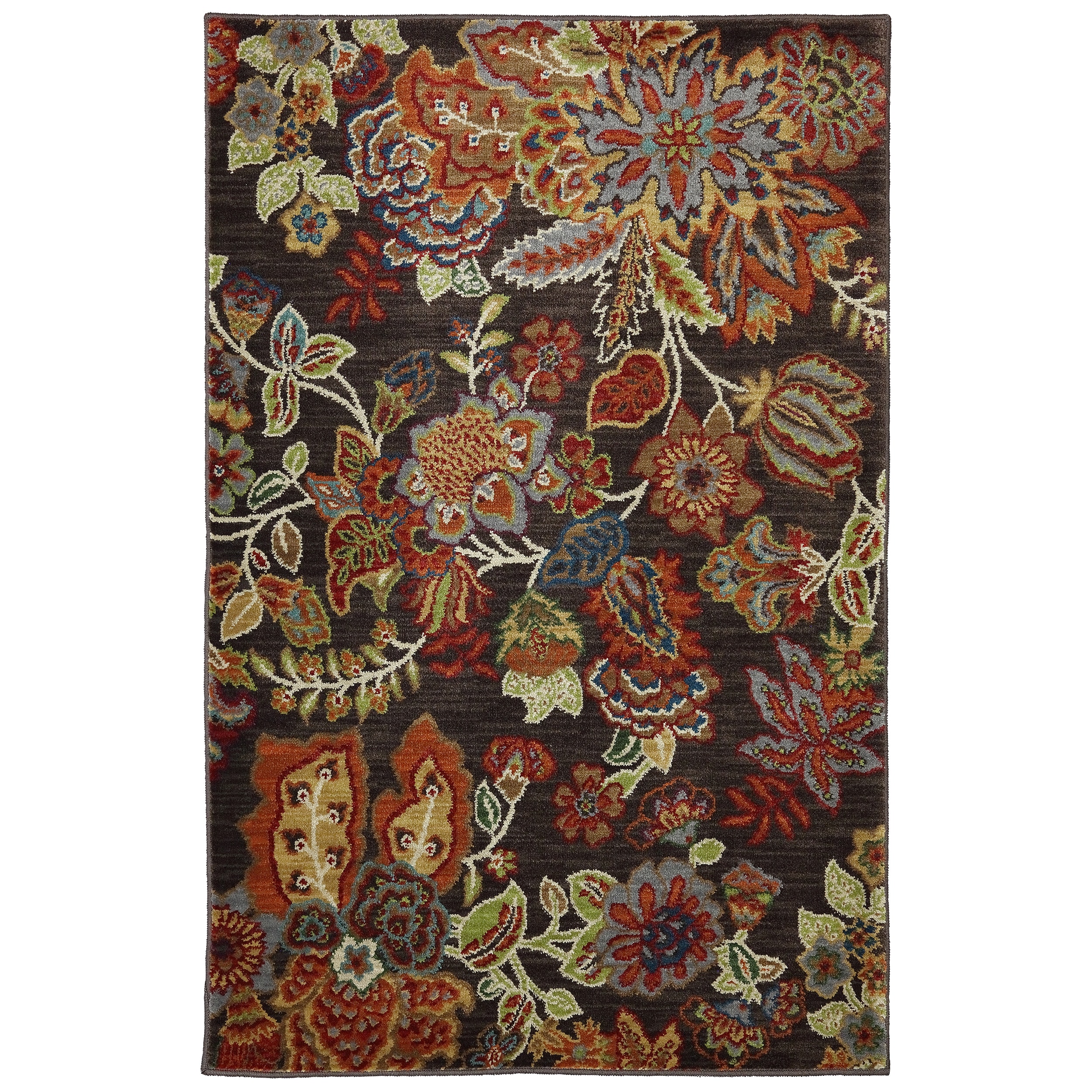 Woven Karastan Pasarella Coffee Bean Nylon Rug (211 X 48)