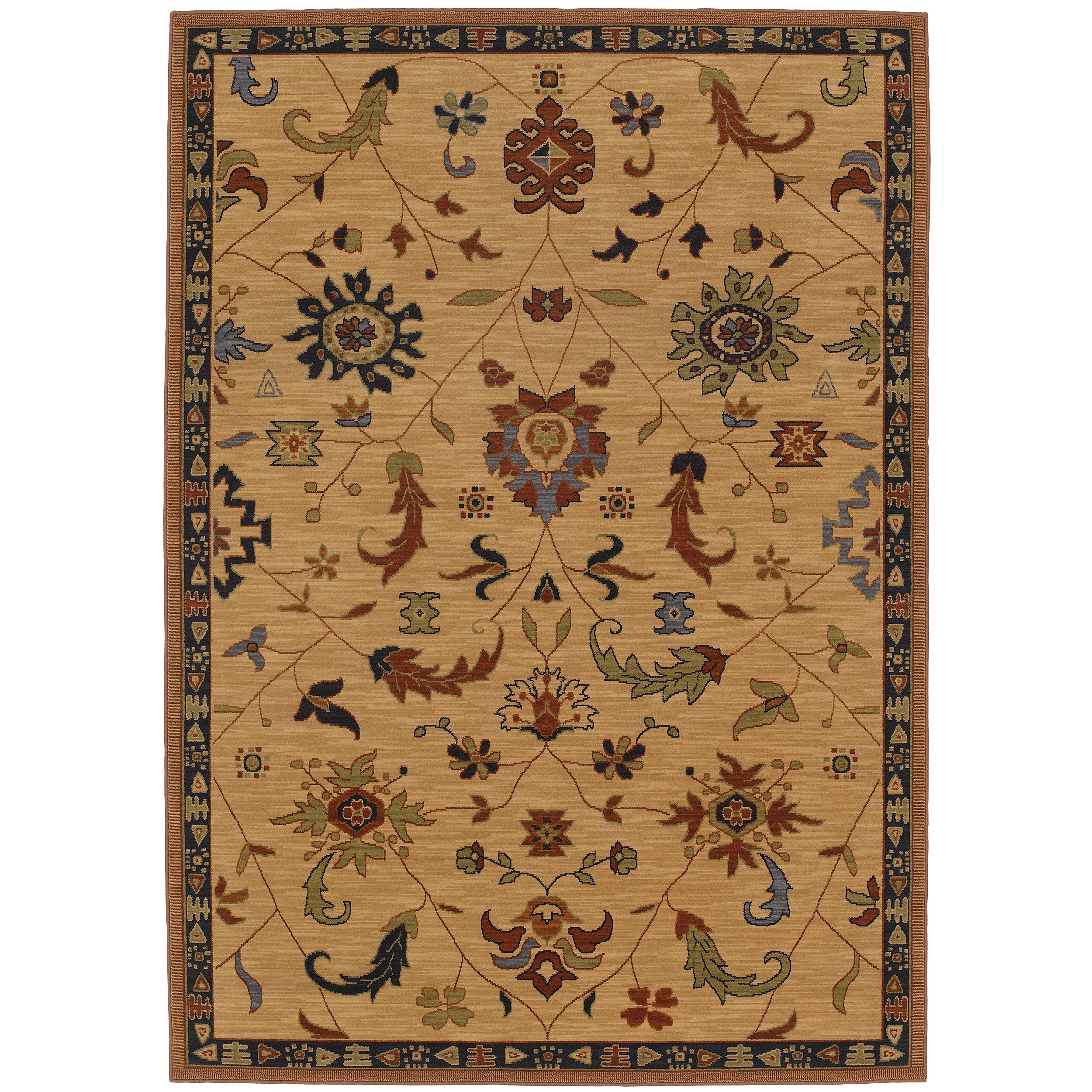 Woven Karastan English Manor Preston Beige Wool Rug (8 X 105)