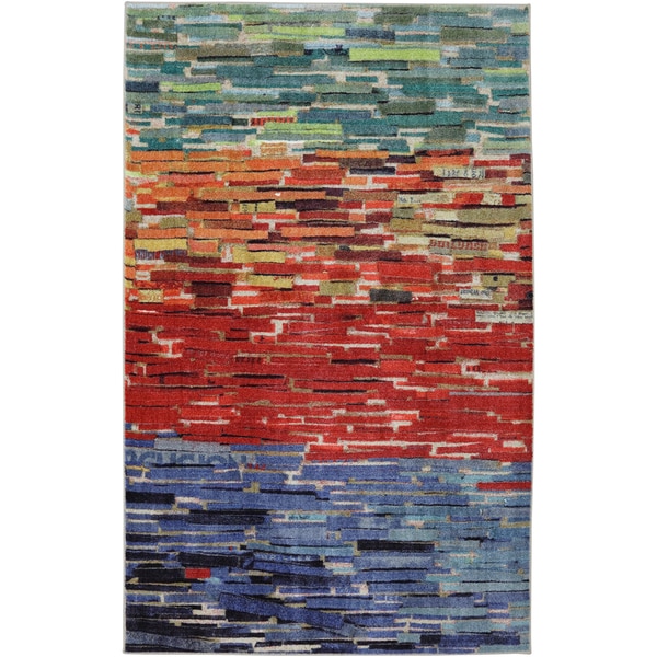 Bits of Strips Multi Rug (5' x 7') 5x8   6x9 Rugs