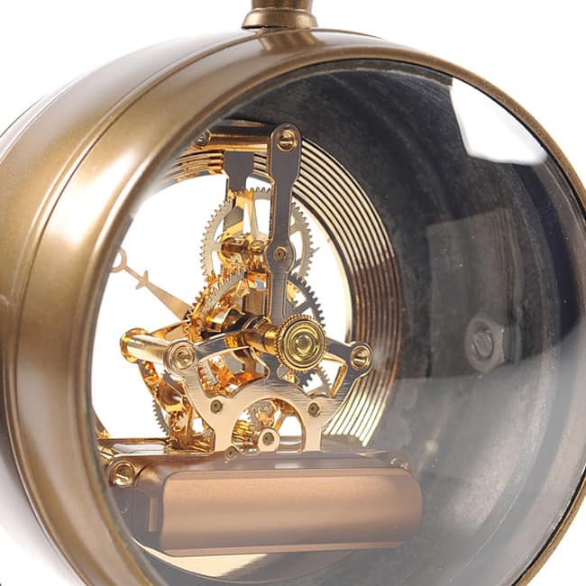 19th Century-inspired Brass Table Clock