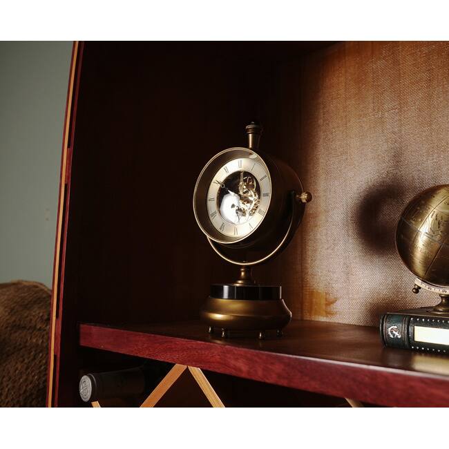19th Century-inspired Brass Table Clock