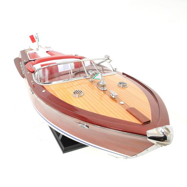 Large Painted RC-ready Aquarama Model Boat