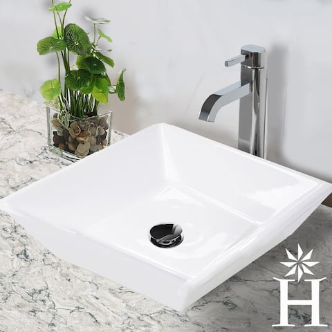 Highpoint Collection Vessel Sink and Drain Set