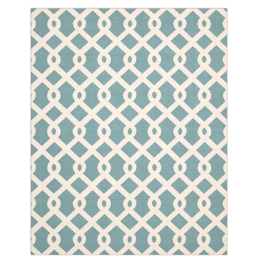 Nourison Waverly Sun And Shade Poolside Blue Rug (79 X 1010)