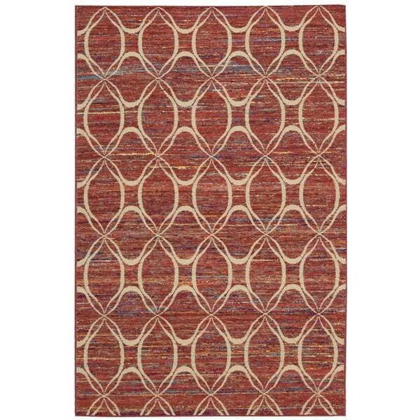 slide 2 of 15, Nourison Spectrum SPE03 Area Rug 2'6" x 4' - Red/Ivory