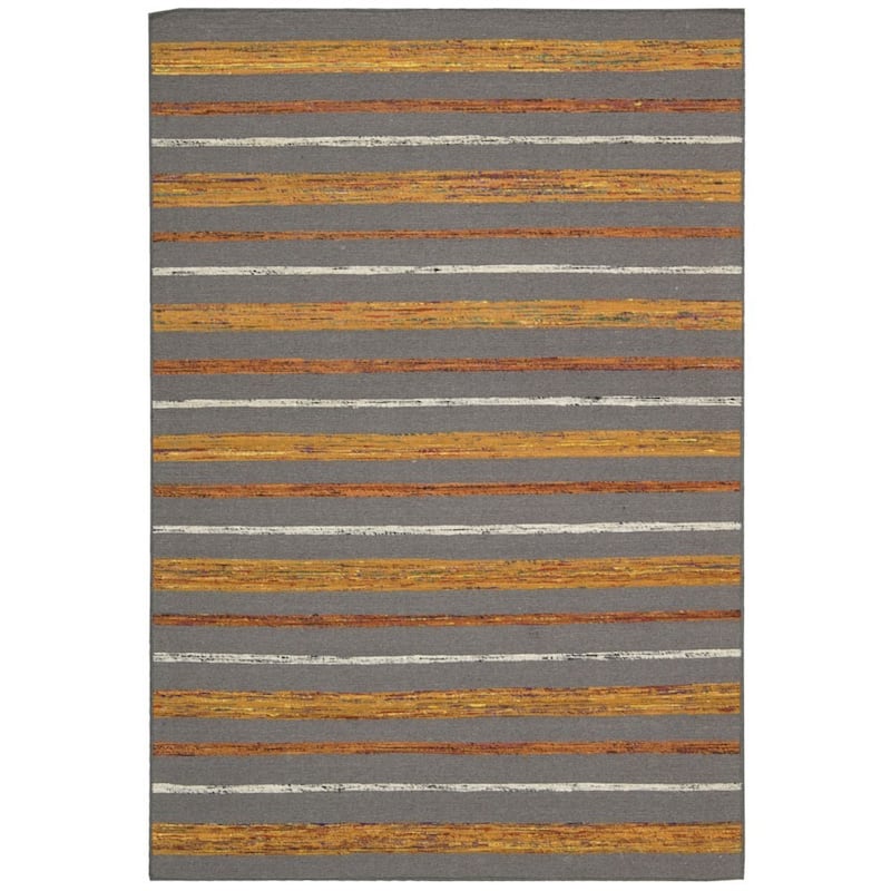 Nourison Spectrum Area Rug - 3'9" x 5'9" - Grey/Red