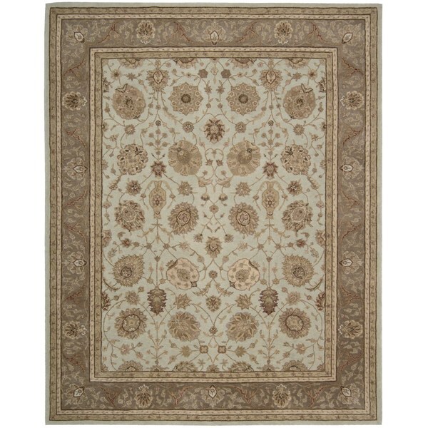 Nourison Heritage Hall Aqua Rug (5'6 x 8'6)