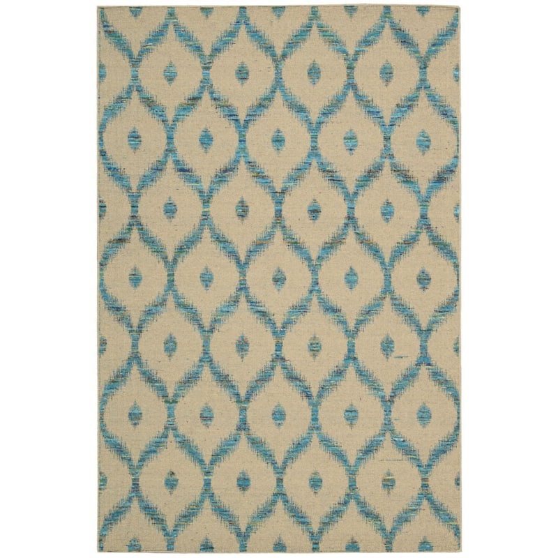 Nourison Spectrum Area Rug - 8' x 10' 6" - Beige/Blue