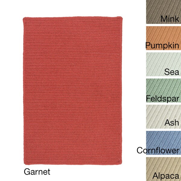 Sunbrella Solid Indoor/Outdoor Performance Reversible Rug USA MADE - 8' x 10'
