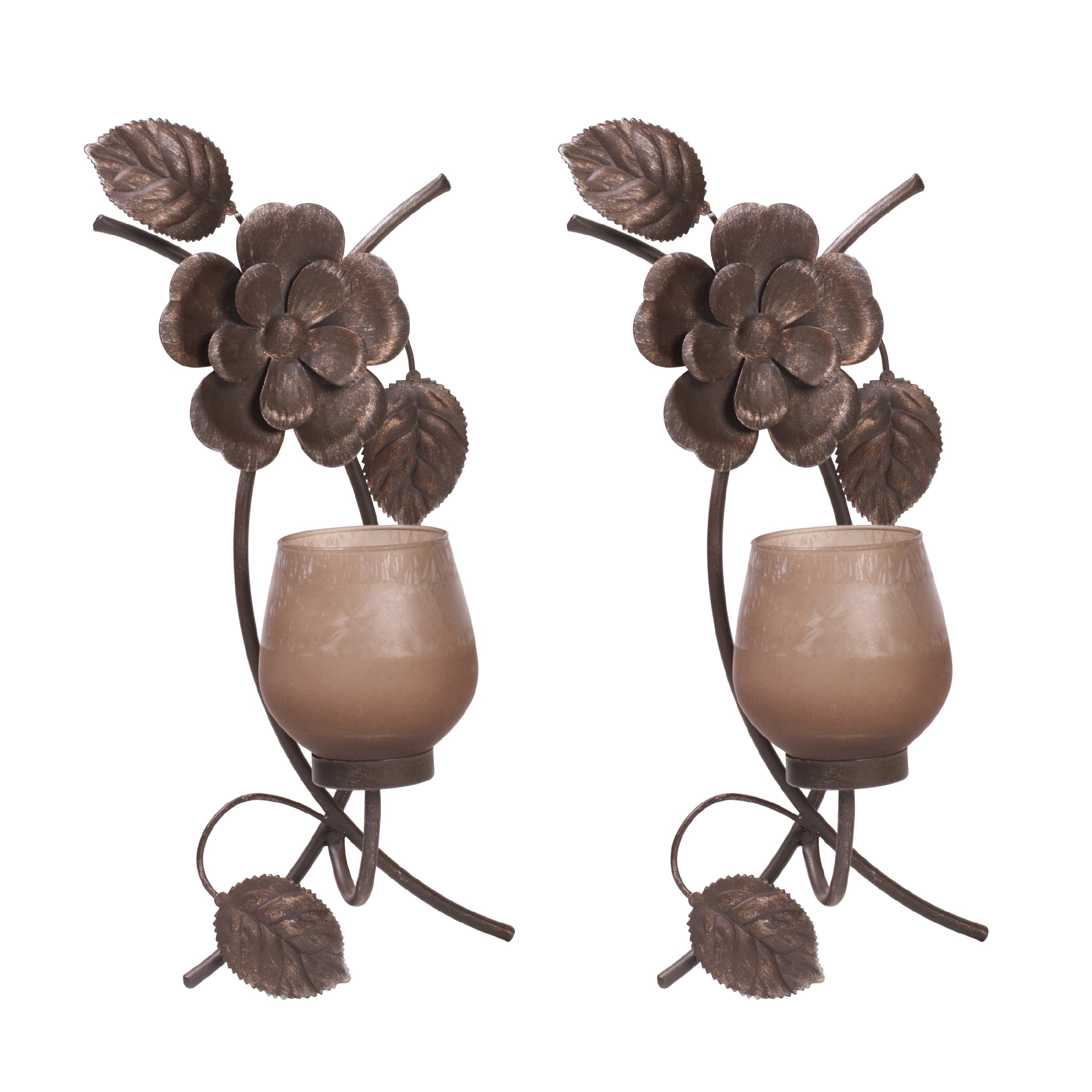 Mikasa 15 inch Rustic Flowers Sconces (set Of 2)