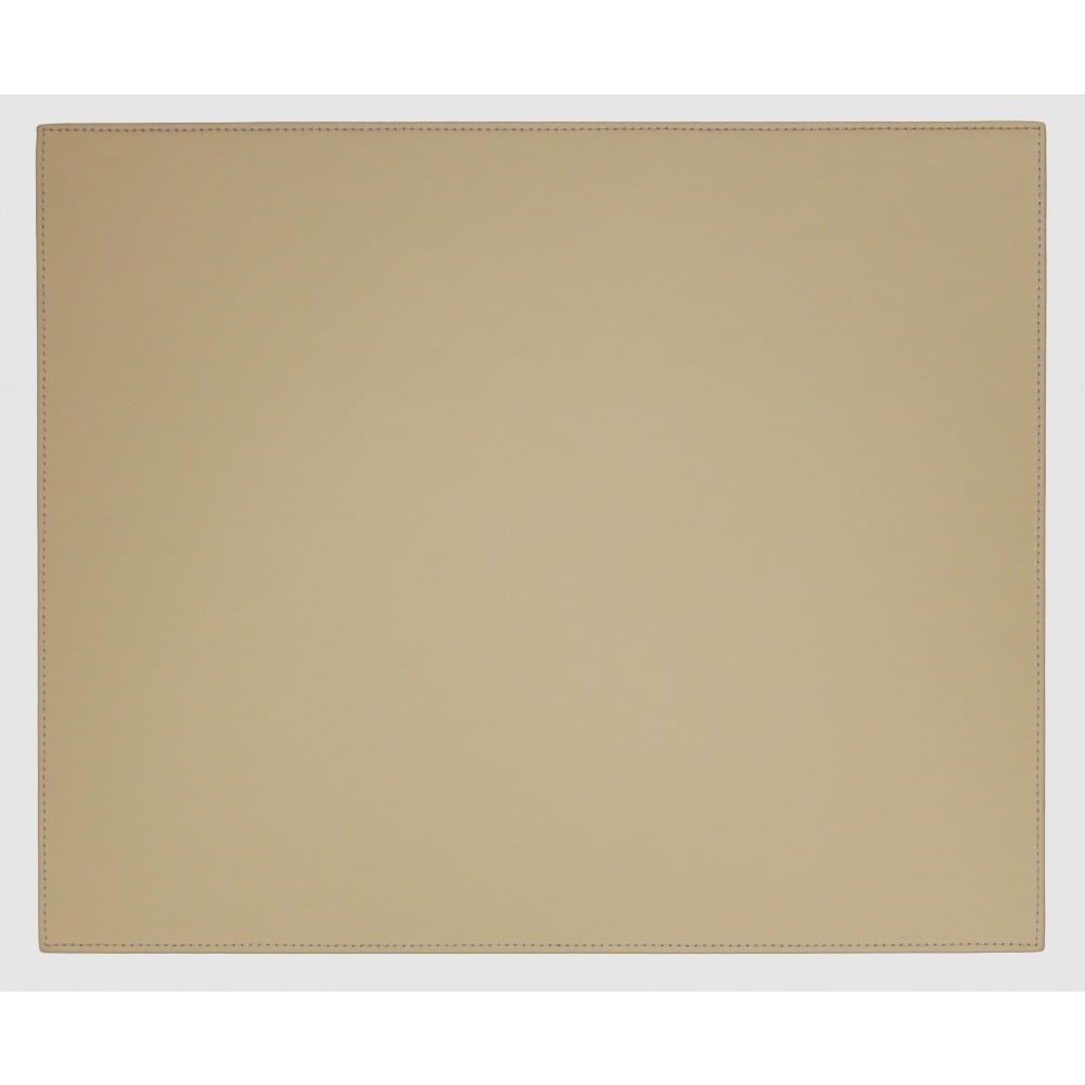 Sandy Tan Faux Leather Table Mat