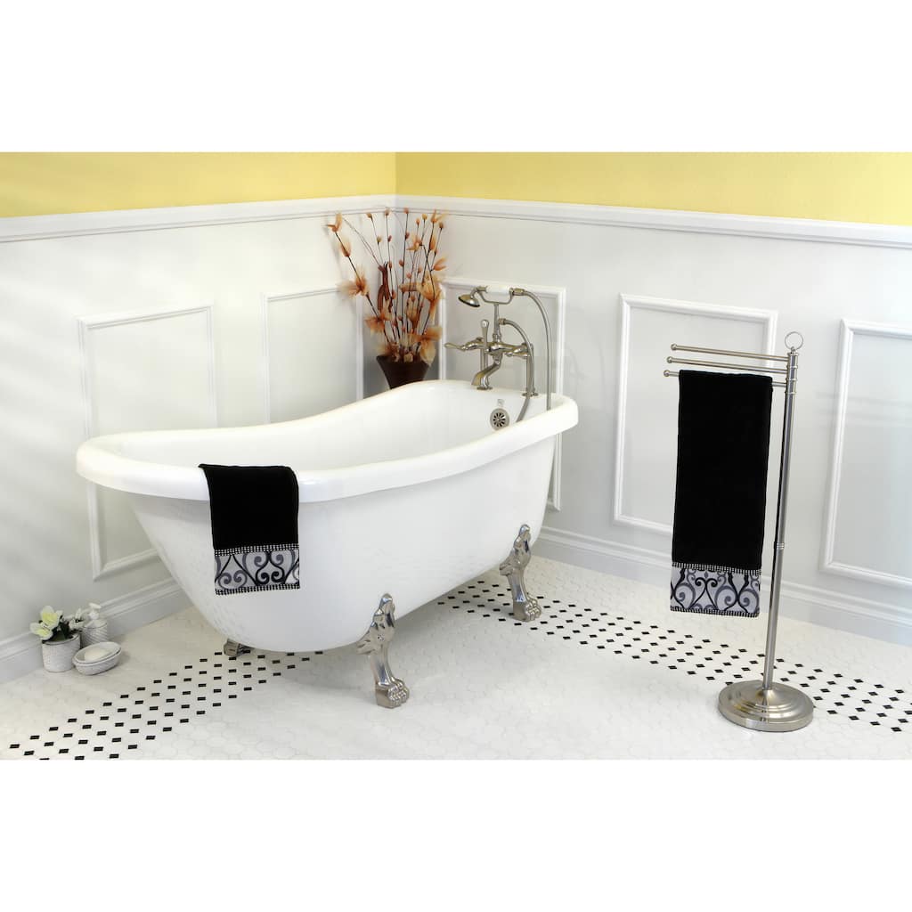 Kingston Brass Vintage Collection 67-inch Acrylic Slipper Clawfoot Tub