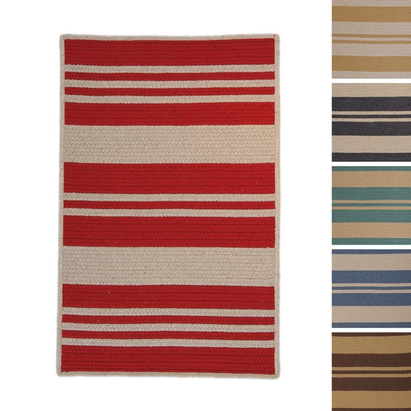 Sunbrella Stripe Indoor Outdoor Performance Braided Rug Usa Sunbrella Stripe Indoor Outdoor Performance Braided Rug Usa Made