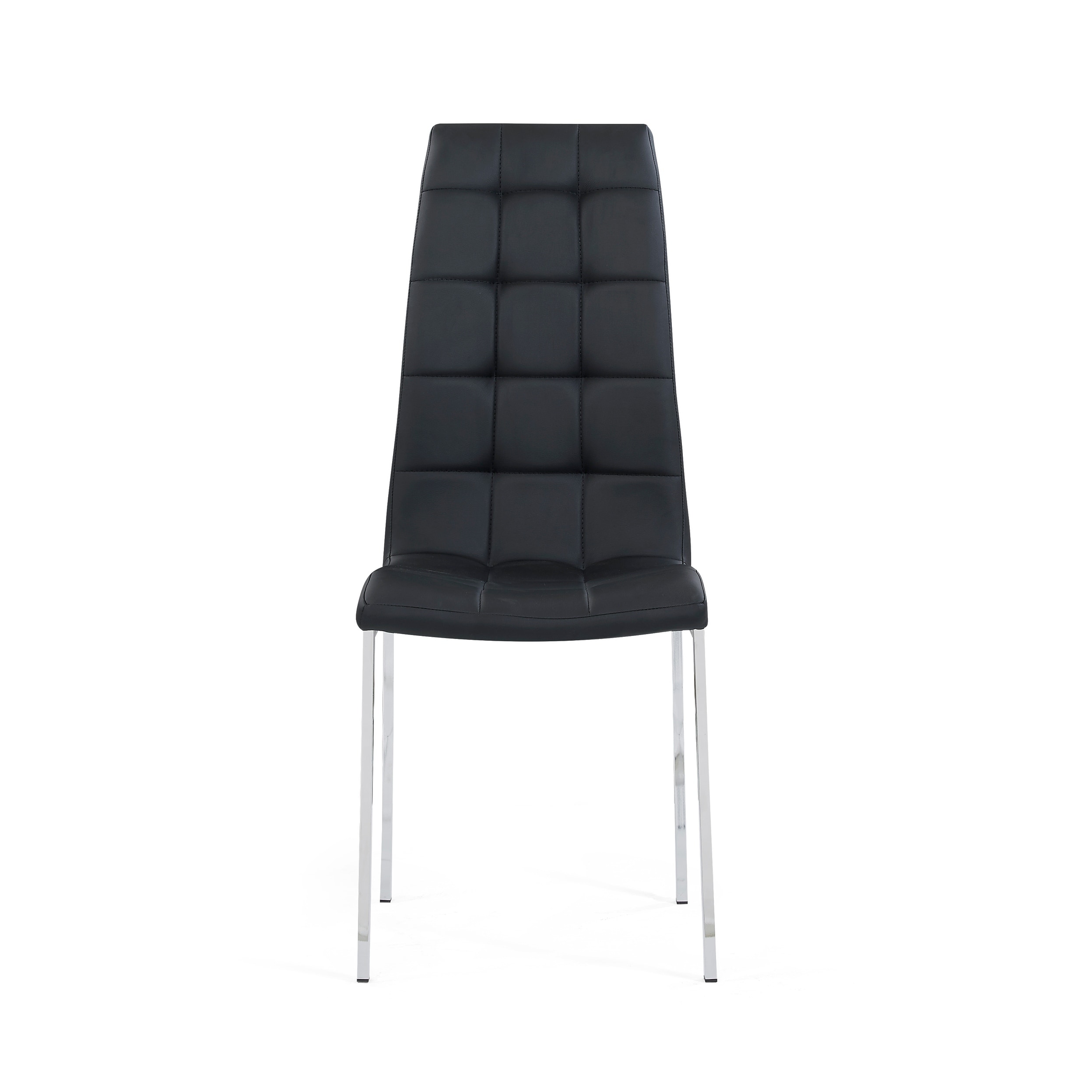 Tufted Dining Chairs Black (set Of 4)