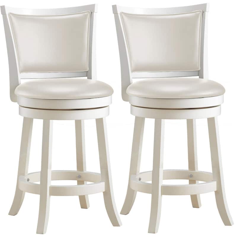Wesley Swivel Counter Height Barstools, Set of 2