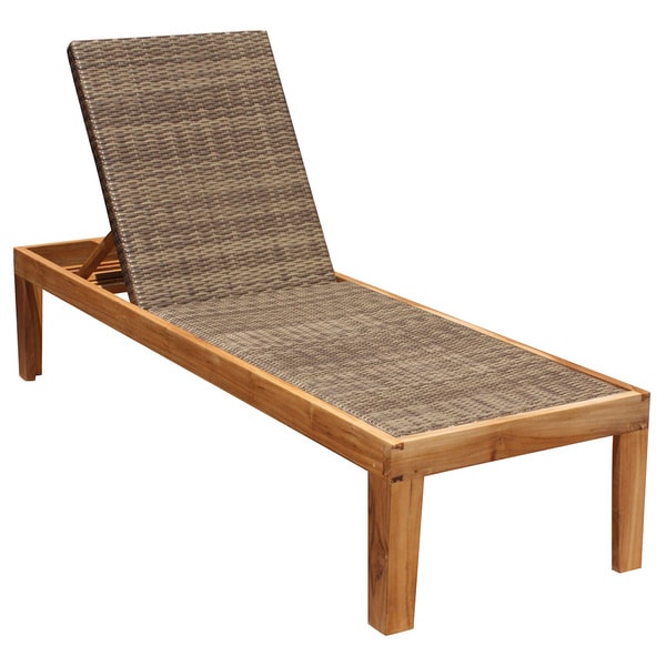 Shop Panama Jack Leeward Islands Natural Teak Chaise ...