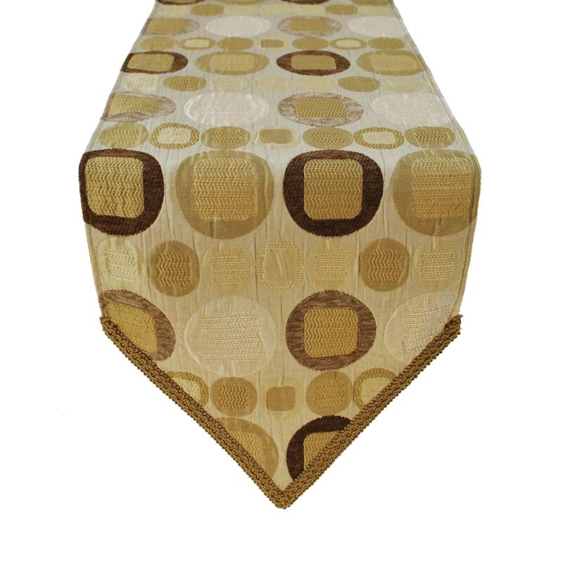 Sherry Kline Metro Taupe Table Runner