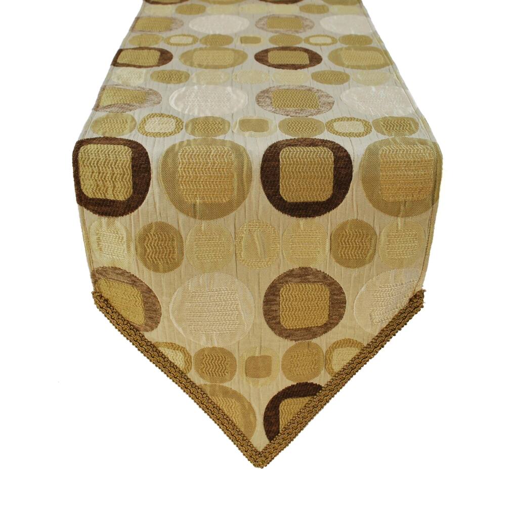 Sherry Kline Metro Taupe Table Runner