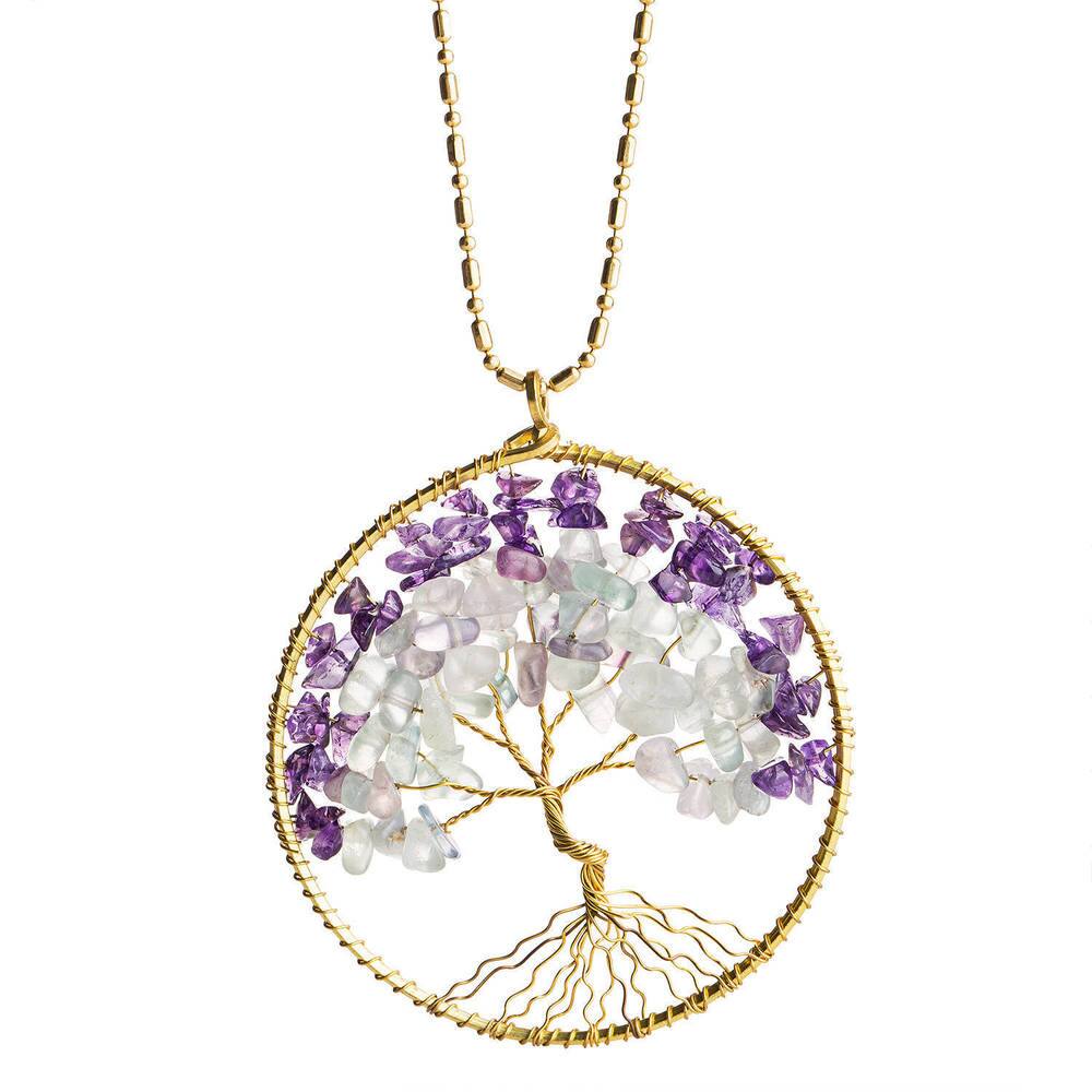 Handmade White Mother of Pearl Tree of Life Women Accessory Necklace - 18 inch (Thailand)