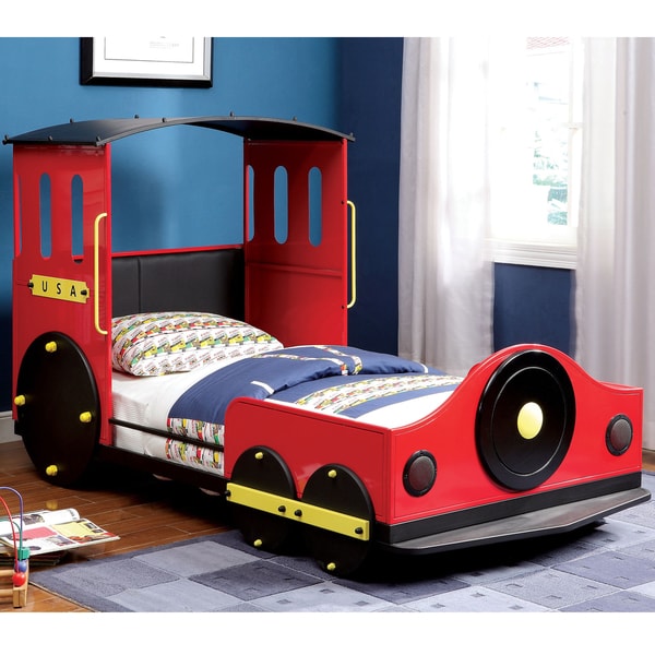 Shop Furniture of America Train Locomotive Metal Youth Bed - On Sale ...