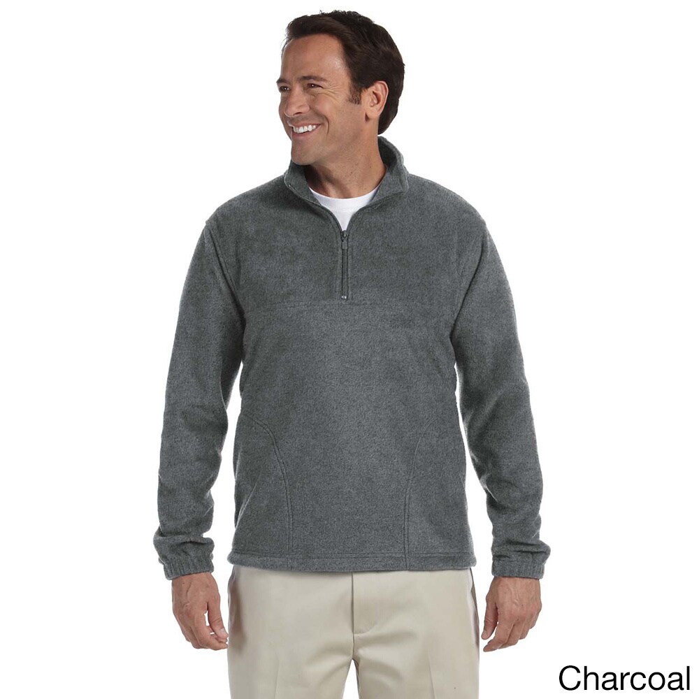 quarter zip fleece pullover