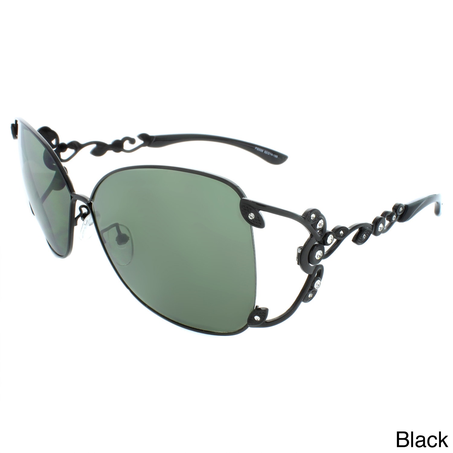 Epic Eyewear Polished Metal 59 Mm Square Sunglasses