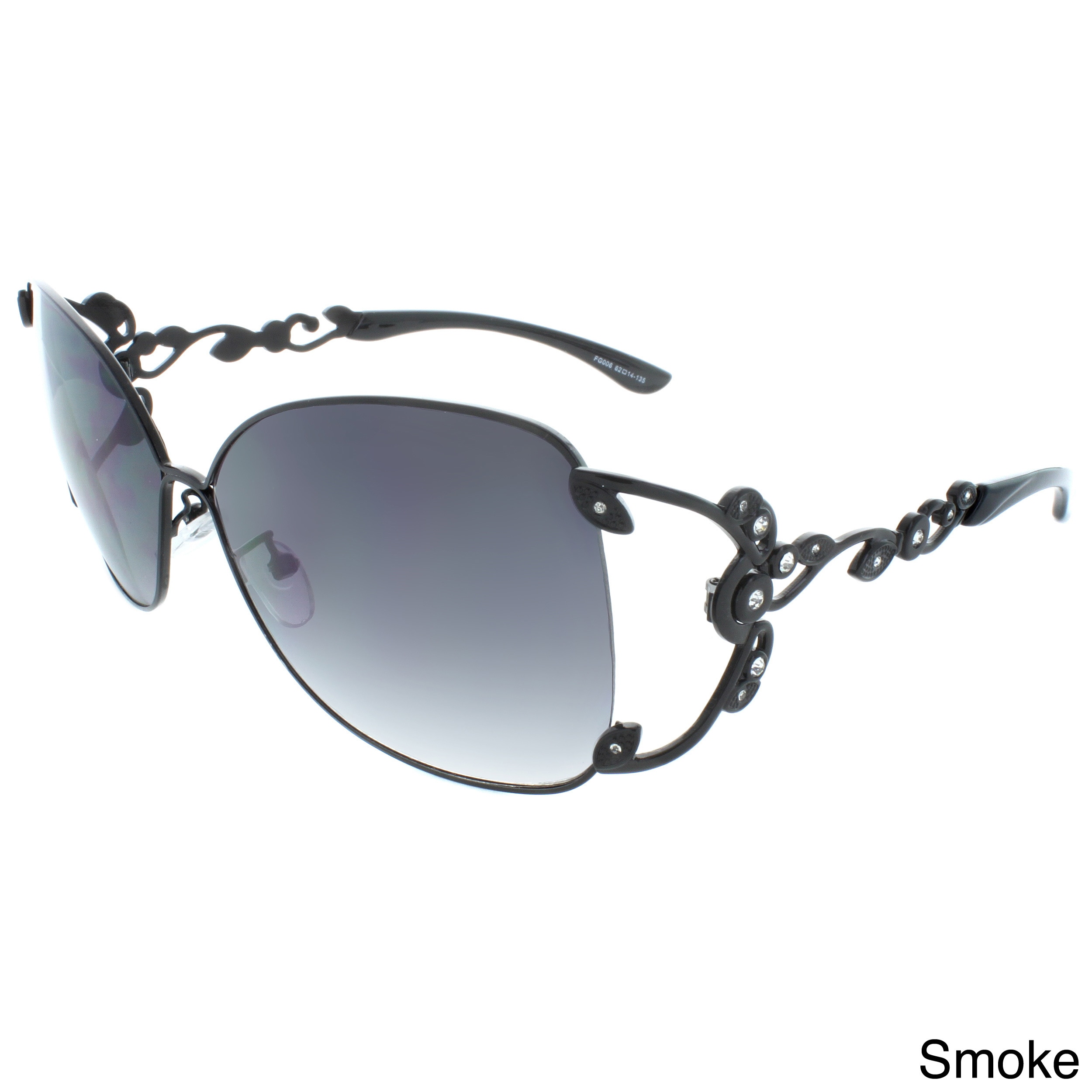 Epic Eyewear Polished Metal 59 Mm Square Sunglasses