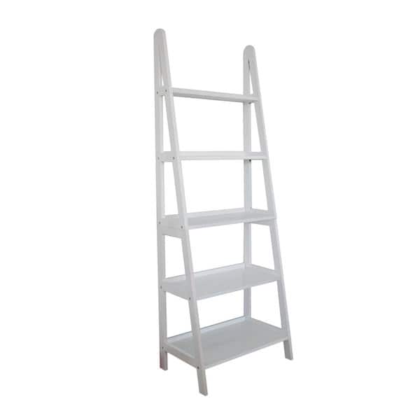 Shop Mintra 5 Tier A Frame White Ladder Shelf Overstock 9181897