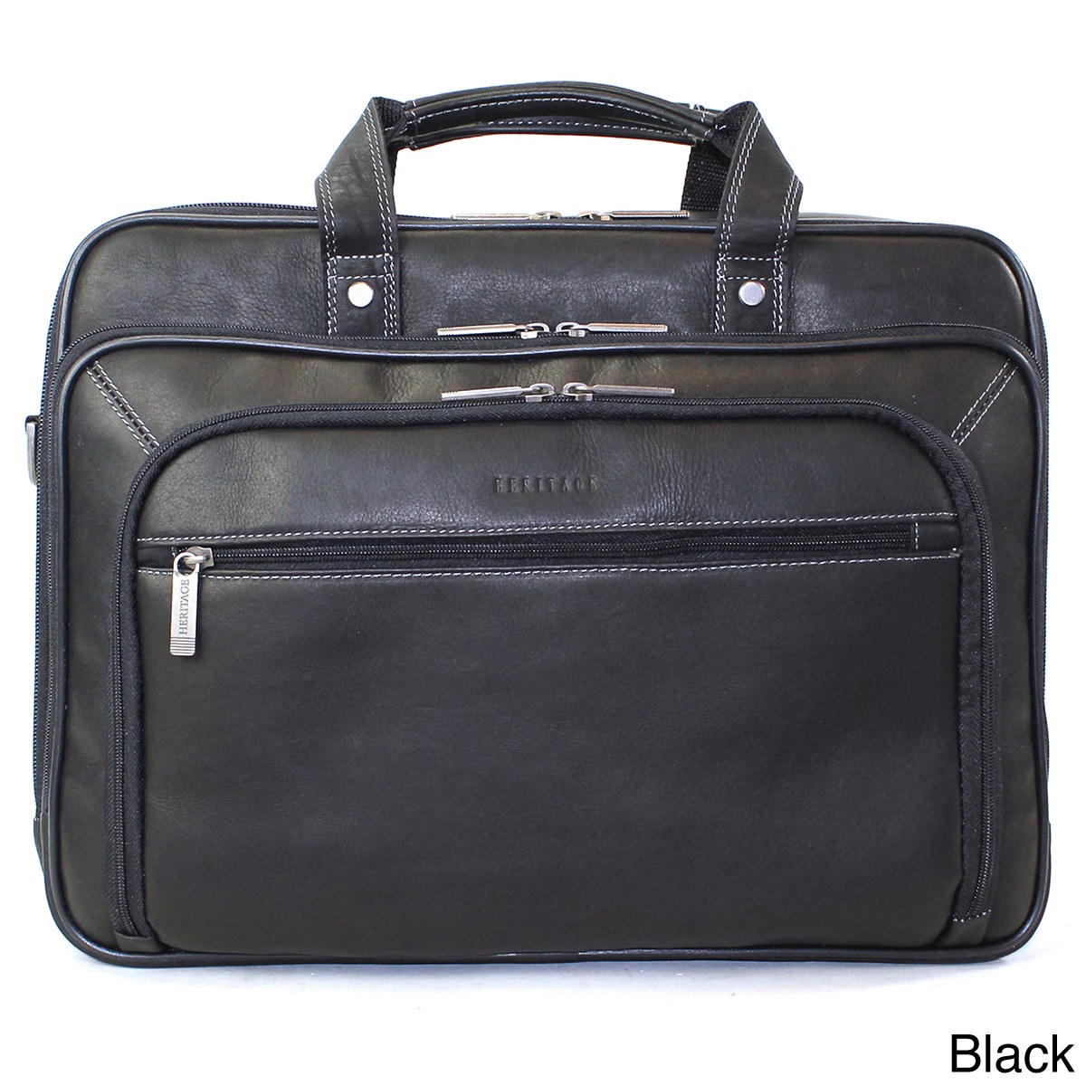 Heritage Colombian Leather EZ Scan 15.6 inch Laptop Briefcase