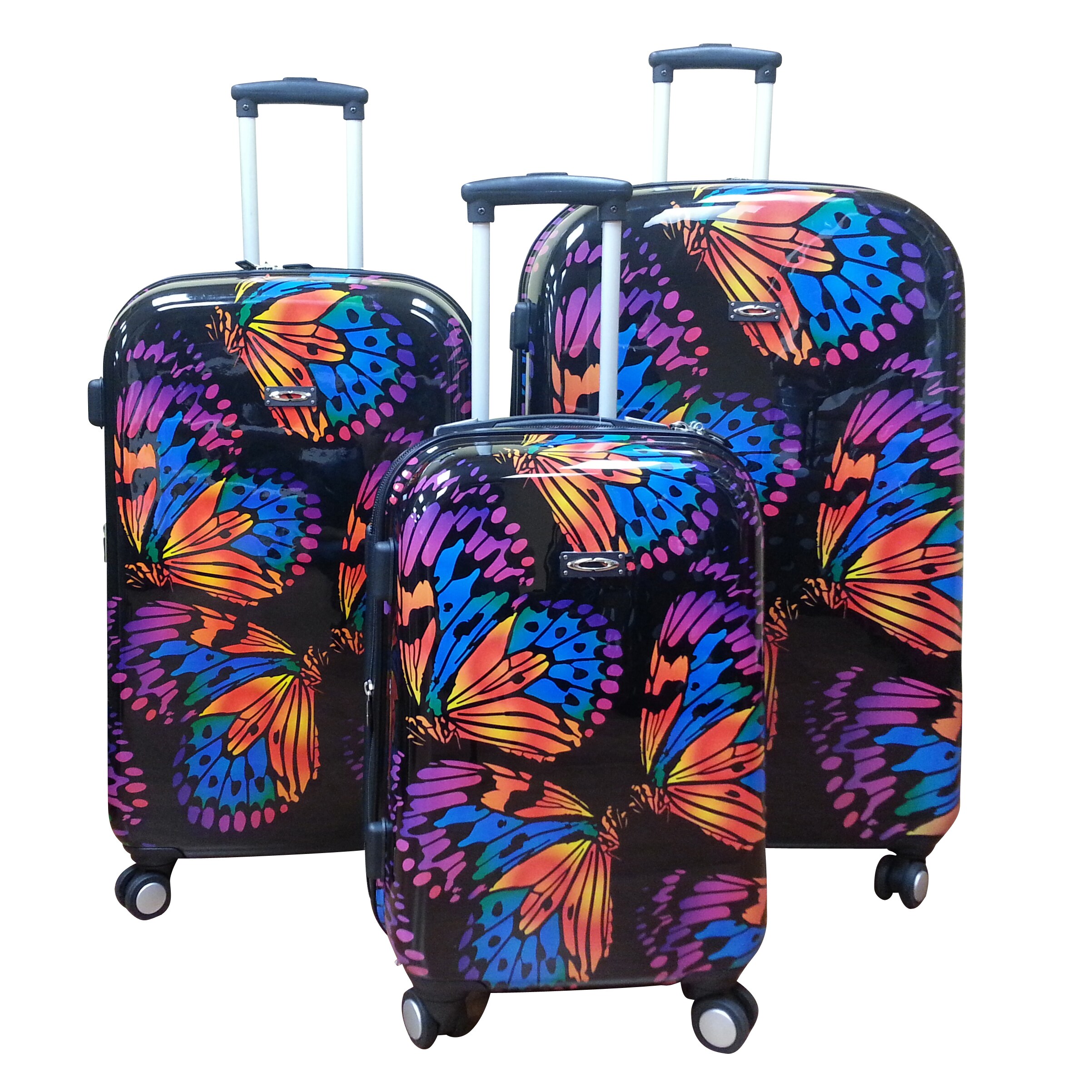 butterfly hard shell luggage