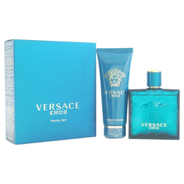 Versace Eros Men's 2 piece Gift Set Versace Gift Sets