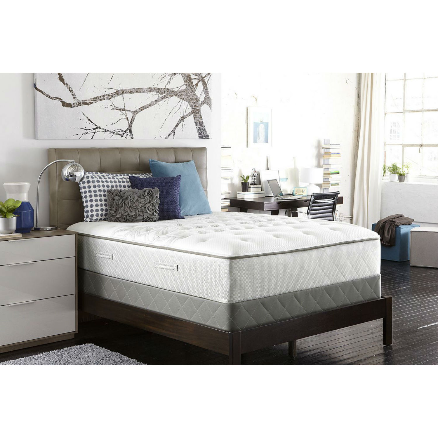 Sealy Posturpedic Gel Series Meadow Lea Firm Twin Xl size Mattress Set