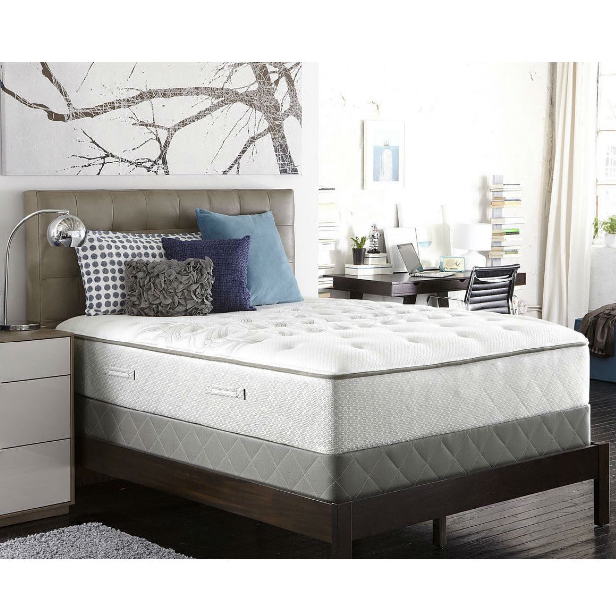 Sealy Posturpedic Gel Series Meadow Lea Firm Queen size Mattress Set