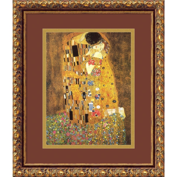 The Kiss (Le Baiser / Il Baccio), 1907 Framed Art Print 14 x 17 inch