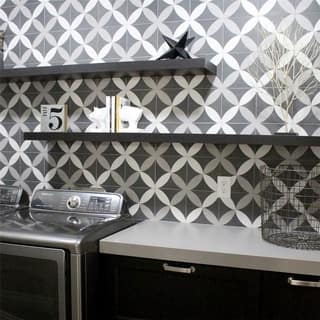 Floor Tiles For Less Somertile 7 75x7 75 Inch Thirties Petal Ceramic Floor And Wall Tile 25