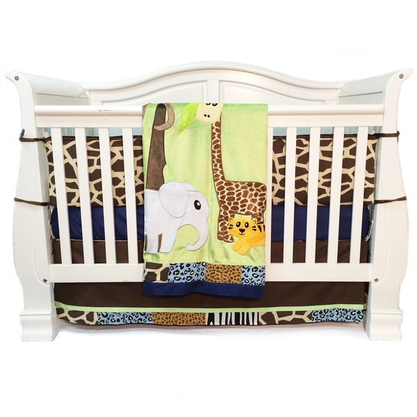 One Grace Place Jazzie Jungle 4piece Crib Bedding Set 16357719