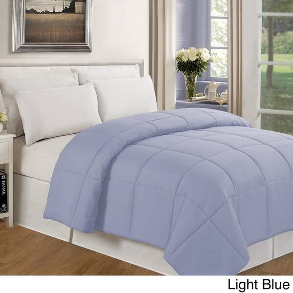 Shop Solid Color Microfiber Down Alternative Comforter Free