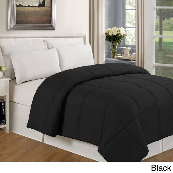 Shop Solid Color Microfiber Down Alternative Comforter Free