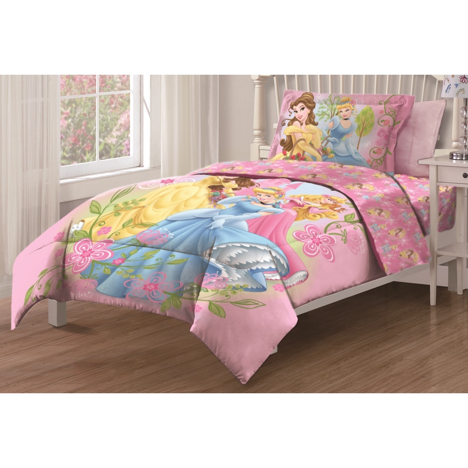 Disney Princess Royal Gardens Twin Size 3 Piece Comforter Set Overstock 9183274