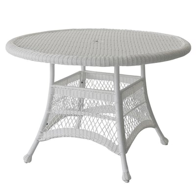 Round Resin Wicker Dining Table