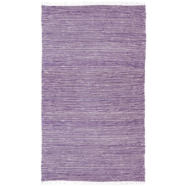Purple Reversible Chenille Flat Weave Area Rug (9' x 12')