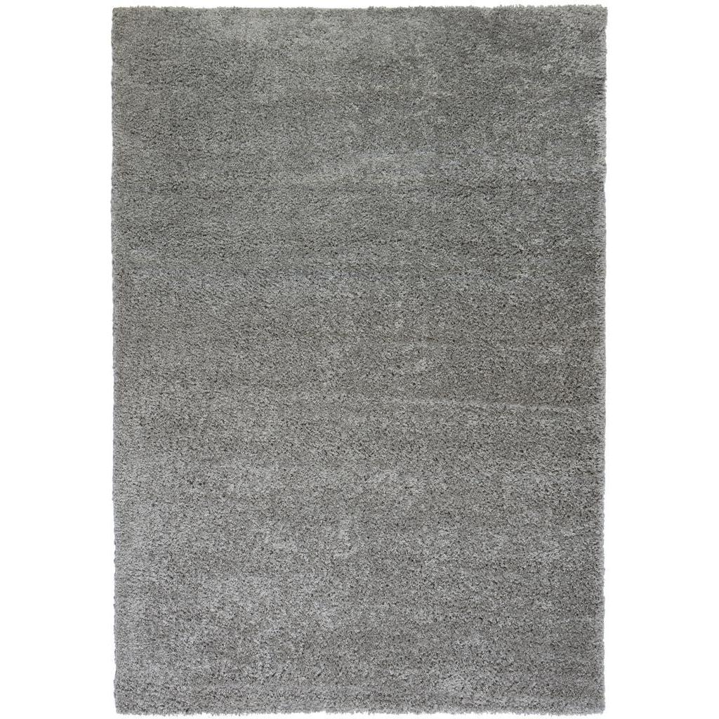 Plain Solid Shag Grey Well woven Area Rug (5 X 72)